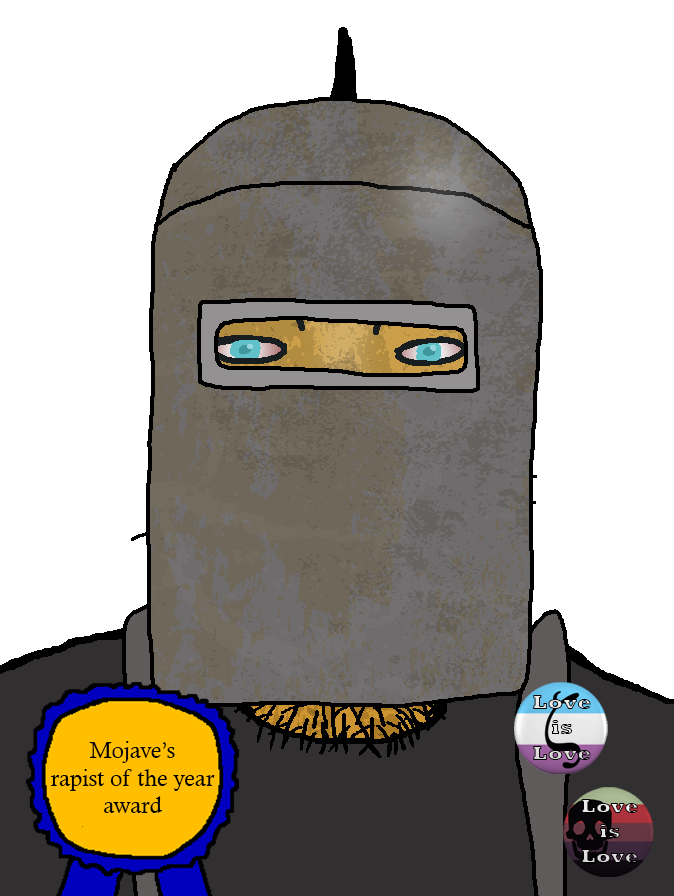 chudjak, markiplier soyjak, chudplier, award, bloodshot eyes, blue eyes, clothes, cook-cook, dirty, fallout new vegas