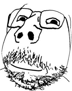 gapejak, scholar, beard, deformed, eyes, glasses, happy, looking at you, smile, stubble