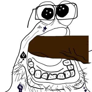 beard, blm logo, droolson, gem, looking at you, mouth, open, teeth