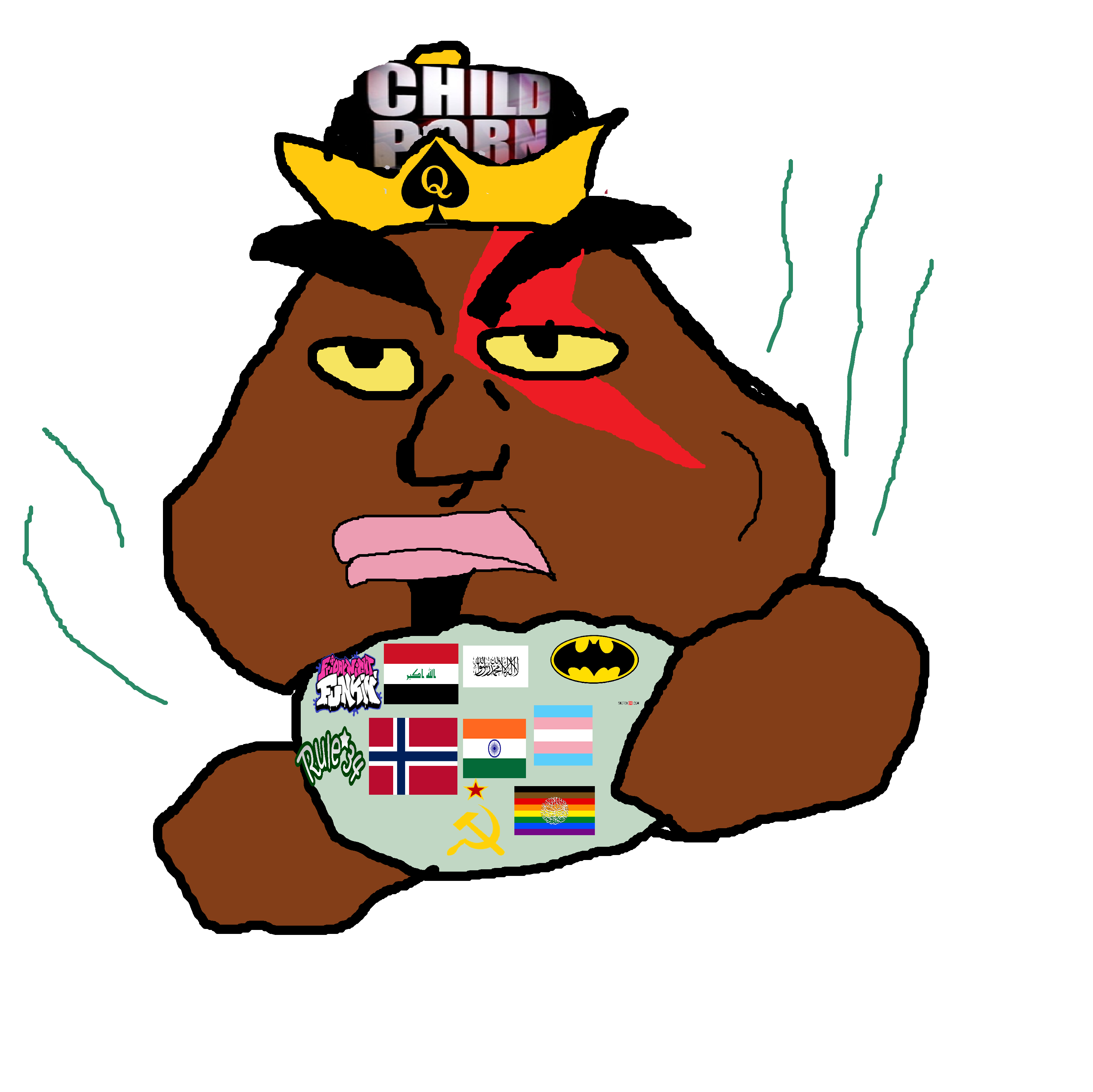 goomba, meximutt, crown, india, iraq, nintendo, norway, queen of spades, spade, taliban