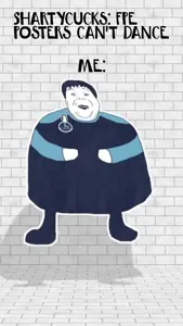 alicia, hunky twink sex machine, hunky twink sex machine, animated, big lips, closed mouth, clothes, dance, eyelashes, fat