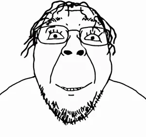 bernd, hanging troonjak, troonjak, ack, animated, bloodshot eyes, glasses, hair, hanging, lipstick