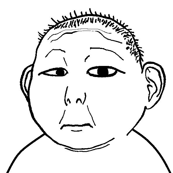 kuzjak, kevin, kidjaks, 1soyjak, big eyes, black eyes, child, ear, fat, hair