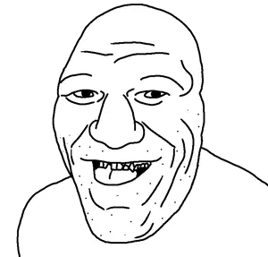 andre, unknown, bald, caveman, nuvariant, retard, smile, teeth, transparent background, ugly