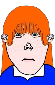 red, unknown, vlodson, vlodette, femjak, closed mouth, female, red hair, vlodson will always be a gem, white skin