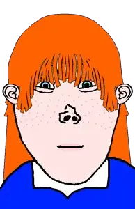 red, unknown, vlodson, vlodette, femjak, closed mouth, female, red hair, vlodson will always be a gem, white skin