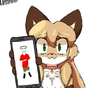averi, chudjak, chudjak front, pol face, unbotheredchud, animal, anthro, buff, collar, fox