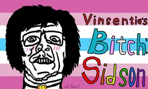 sidson, blush, choker, gay, gay flag, glasses, hair, necklace
