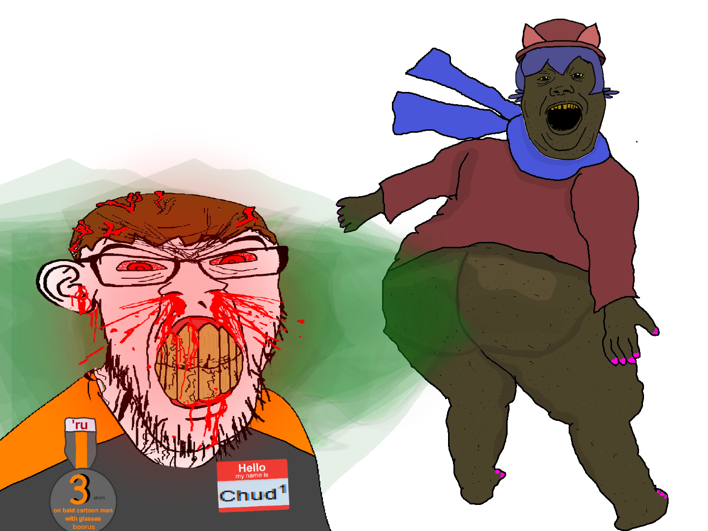 boomer (left 4 dead), dan, alicia, feraljak, feralrage, natejak, bloodshot eyes, boomer, boorucuck, brap