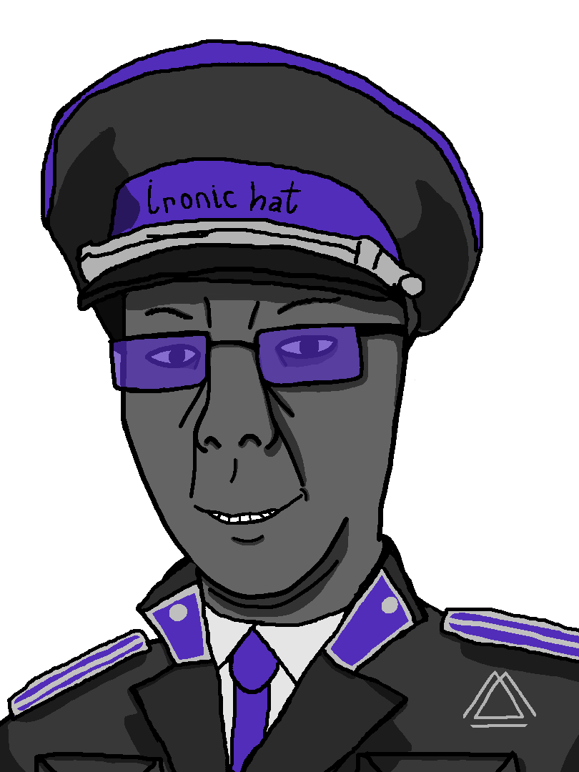 chudjak, kuzjak, chuzjak, cap, clothes, collar tabs, epaulettes, eyebrows, glasses, gray skin