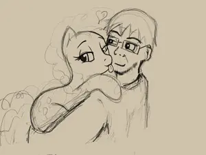 nate higgers, pinkie pie, soyak, natejak, animal, drawfag, drawing, glasses, hair, pony