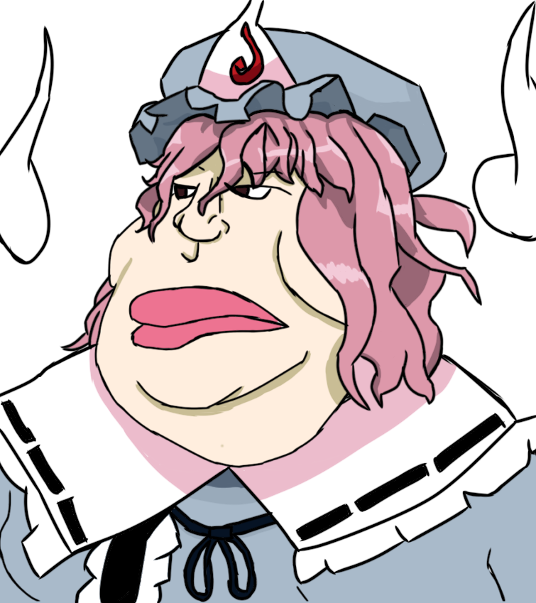 meximutt, 1soyjak, anime, black eyes, clothes, fat, ghost, hair, hat, long hair