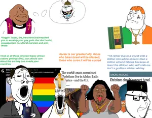 bernd, gapejak, markiplier soyjak, meximutt, mexiaryan, protestantjak, wholesome soyjak, africa, christcuck, christianity