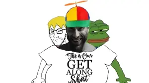 gigachad, nate higgers, pepe, soyak, natejak, amphibian, animal, friendship, frog, white background