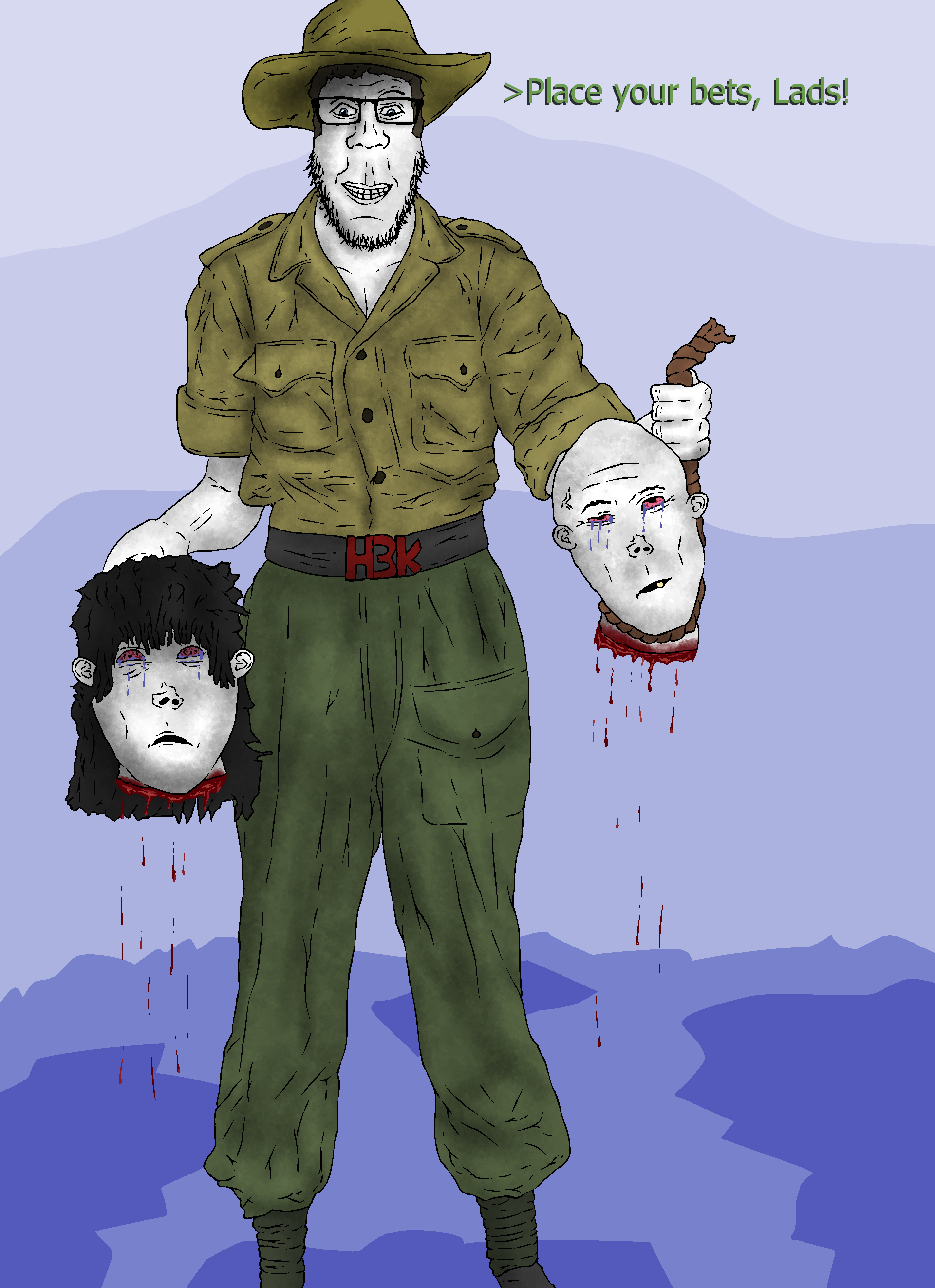 markiplier soyjak, unknown, 1soyjak, arrow, art, aussies, australia, australian, background, beheaded