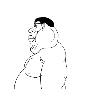 SoyBooru.com - 142301 - aliased closed_mouth ear fat glasses hair lips mutt series_branverse side_profile subvariant_branigger subvariant_branigger_side template transparent_background variant_brandon.png