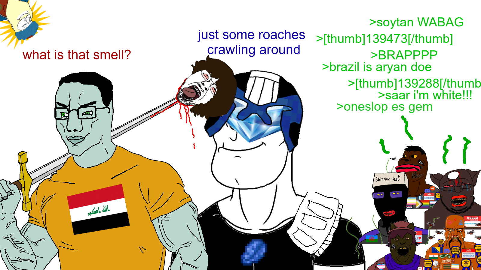 squidward tentacles, alicia, chudjak, kuzjak, meximutt, brazilaryan, brazilmutt, muscular chud2, slopjak, animal