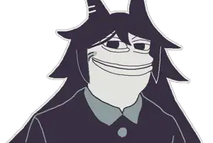 miss circle, pepe, pepelaugh, amphibian, animal, big lips, frog, hair, laughing, lips