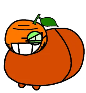 edward, edwardjak, bald, eye, food, fruit, glasses, green glasses, orange (fruit), orange skin