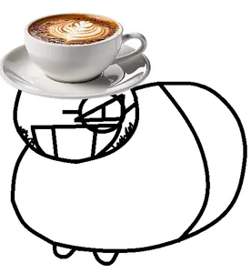 edward, edwardjak, bald, coffee, drink, eye, glasses, plate, smile, stubble