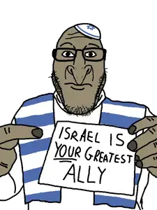 markiplier soyjak, nuplier, yehudyakim, brown skin, closed mouth, clothes, hands, hat, jewish nose, judaism