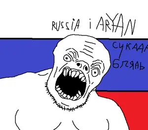 unknown, angry, copium, russian language, screaming, seething, slavic, teeth, text, russia