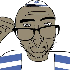 sobot, yehudyakim, brown skin, closed mouth, clothes, glasses, hands, hat, holding object, jewish nose