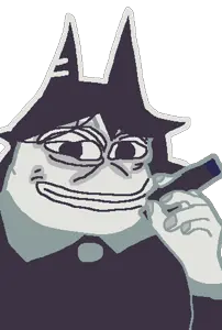 pepe, amphibian, animal, frog, gem, smoke, smoking, tranny artstyle, white skin, fundamental paper education