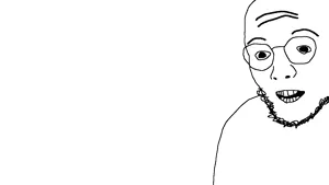 mathjak, beard, glasses, nerd, nuvariant, soy, soyjak, suprised