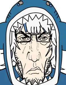 markiplier soyjak, punisher face, animal, anime, clothes, fish, gawr gura, glasses, hair, hat