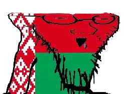 soyak, belarus, brainless, brainlet, country, distorted, drool, flag, glasses, round glasses