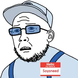 fatbvllorsomething, rotjak, cap, clothes, glasses, hat, janny, scared, sneed, soyjak