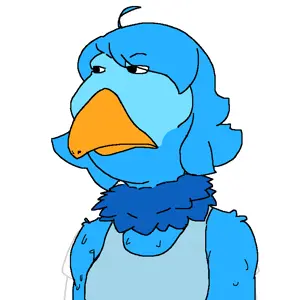 martlet, meximutt, brazilmutt, animal, anthro, beak, bird, blue skin, feather, furry