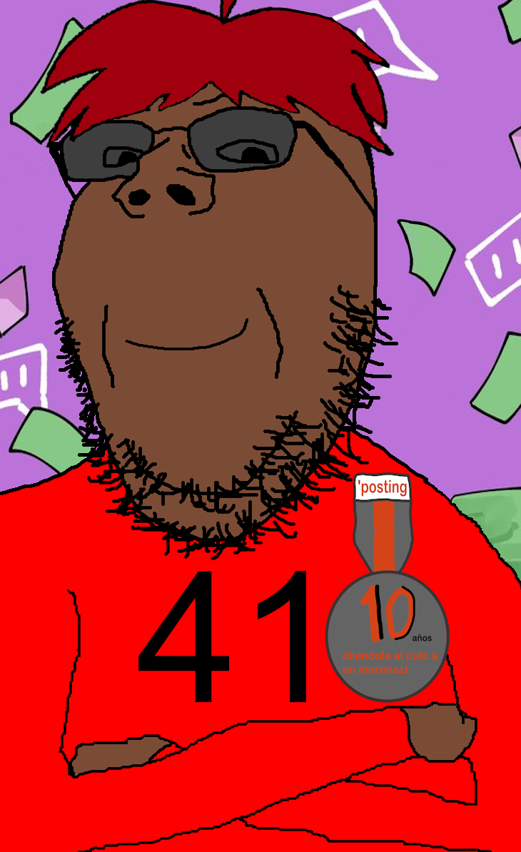 gapejak, award, badge, beard, brown skin, crossed arms, dollar, doomentio, doomposting, doomverse
