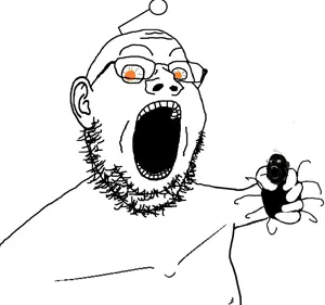 feraljak, gapejak, 2soyjaks, animal, antenna, arm, bug, bug chungus, crazed, ear