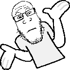 markiplier soyjak, neutralplier, yt emote jaks, arm, closed mouth, emoticon, forehead lines, gesture, glasses, gray shirt