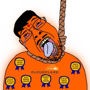 bernd, award, cloudflare, glowing, india, logo, noose, open mouth, orange skin, pajeet