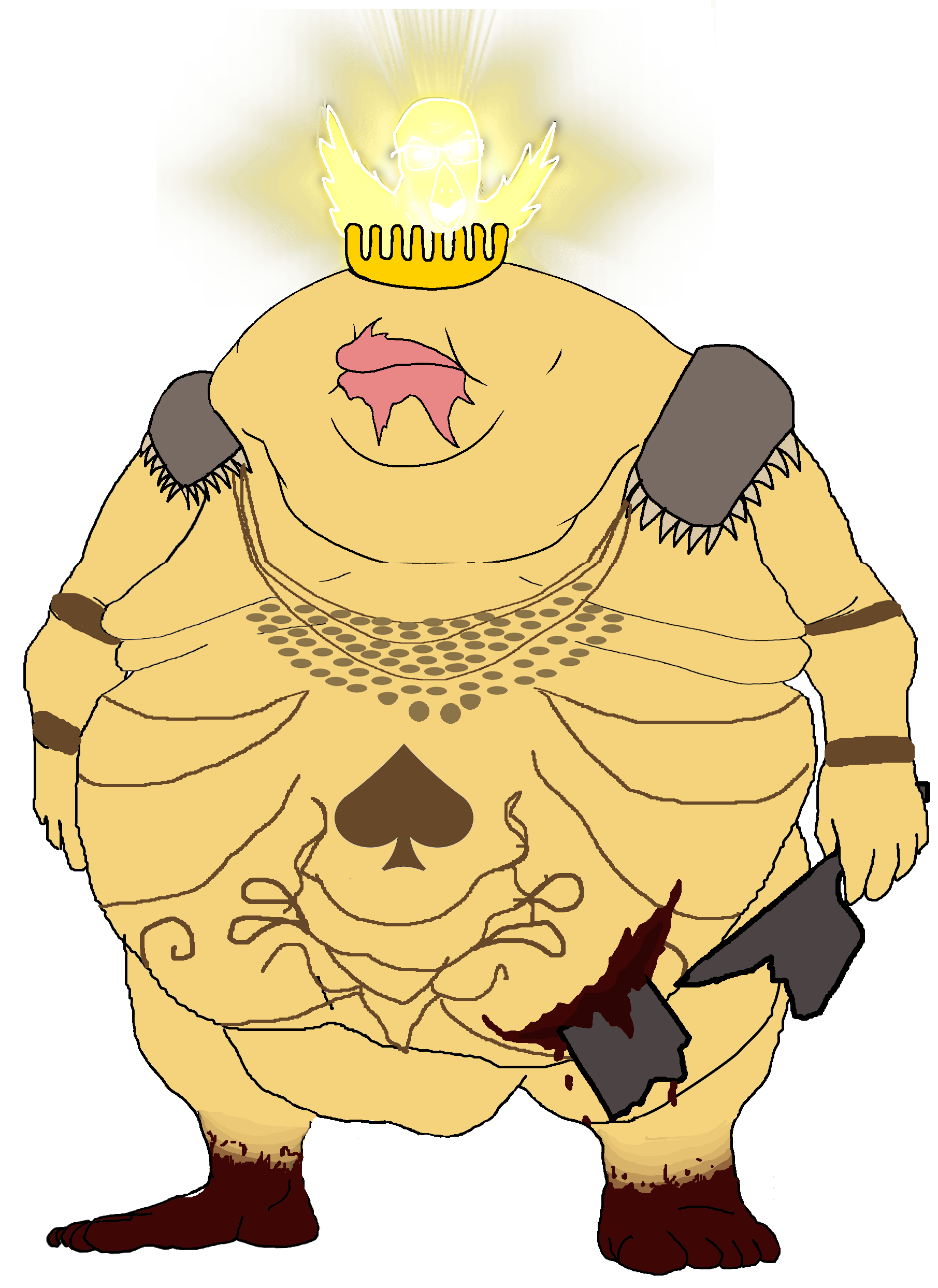 feraljak, meximutt, beast, endmutt, morbidmutt, yeast, adjudicator (demons souls), angry, animal, bald