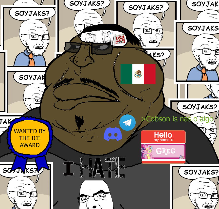 admiral avvakened, cobson, meximutt, soyak, soyak (concerned), 4soyjaks, animal, award, brapskin, chin