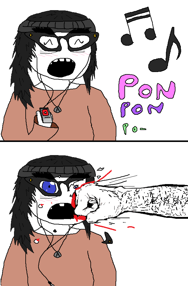 soytan, anti soytan, beanie, beaten, blood, blue eyes, blush, broken glasses, broken teeth, clothes
