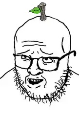 dootjak, 1soyjak, beard, glasses, open mouth, teeth, thumbnail, youtube, youtube thumbnail, youtuber