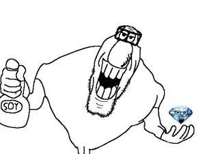liveseyjak, bald, chad, drink, gem, gemmy, glasses, liveseyjak, soy, soyjak