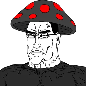 chudjak, perceptive chud, buff, glasses, mushroom, dunchenman
