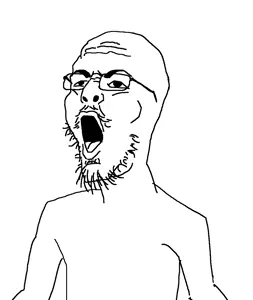 crazyjak, beard, gem, glasses, open mouth, soyboy