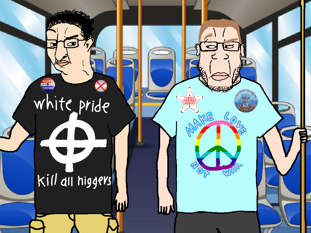 donald trump, chudjak, markiplier soyjak, bus, bussoyin, ear, flag, jewish nose, make love not war, nazism