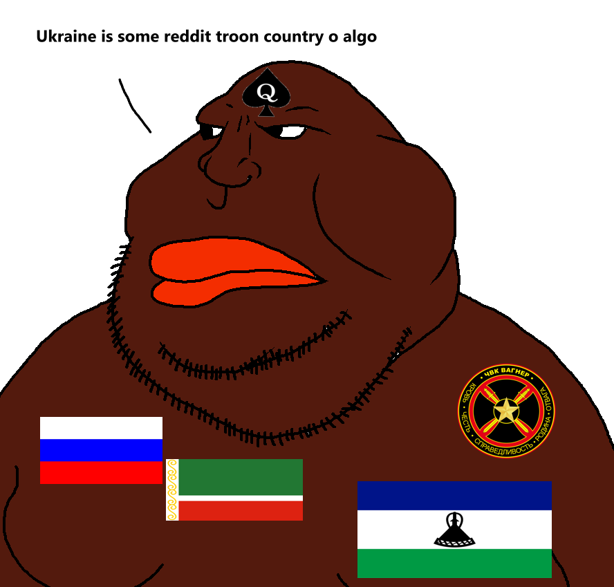 meximutt, black skin, chechnya, closed mouth, countrywar, cyrillic text, flag, hair, lesotho, mokorotlo