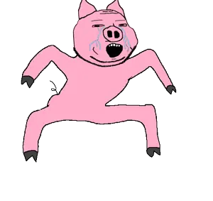 gapejak, massjak, wholesome soyjak, animaljaks, animal, animated, bloodshot eyes, crying, ear, full body