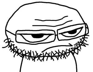 chud robot, unknown, bald, closed mouth, glasses, stubble, stunion, video game, plants vs zombies