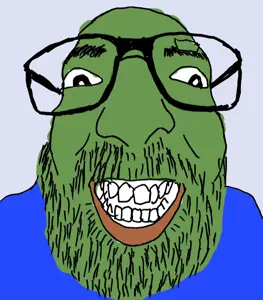 pepe, israeli soyjak, amphibian, animal, beard, frog, glasses, green skin, smile, soyjak