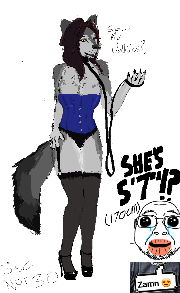 oscari, sylvia, bernd, oh my god she is so attractive, furry drawings, blue shirt, brown hair, coal, collar, furry